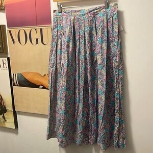 Bullocks Vintage Pleated Floral Skirt 14